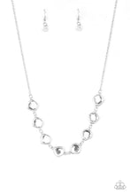Load image into Gallery viewer, Paparazzi The Imperfectionist - White - Glassy Gems - Necklace &amp; Earrings - $5 Jewelry with Ashley Swint