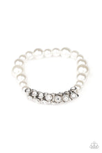 Load image into Gallery viewer, Paparazzi Traffic-Stopping Sparkle - White Pearls &amp; Rhinestones - Bracelet - $5 Jewelry with Ashley Swint