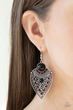 Load image into Gallery viewer, Paparazzi Tribal Territory - Black - Cinnamon Stick &amp; Ash Beads - Silver Earrings - $5 Jewelry with Ashley Swint
