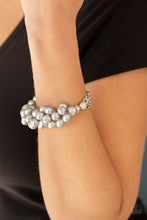 Load image into Gallery viewer, Paparazzi Up Class Clash - Silver Pearls - Stretchy Band - Bracelet - $5 Jewelry with Ashley Swint