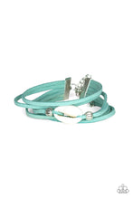 Load image into Gallery viewer, Paparazzi Vitamin SEA - Blue Suede - Seashell - Bracelet - $5 Jewelry With Ashley Swint