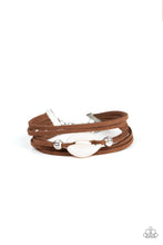 Load image into Gallery viewer, Paparazzi Vitamin SEA - Brown Suede - Seashell Bracelet - $5 Jewelry With Ashley Swint
