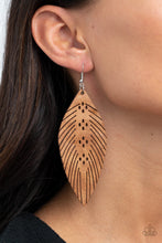 Load image into Gallery viewer, Paparazzi Wherever The Wind Takes Me - Brown - Leather Earrings - $5 Jewelry with Ashley Swint