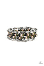 Load image into Gallery viewer, Paparazzi Wild Wonder - Multi - Brown, Black and Green Beads - Set of 4 Bracelets - $5 Jewelry With Ashley Swint