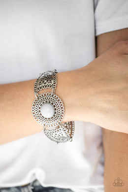 Paparazzi Avant-VANGUARD - Silver Gray Bead - Bracelet - $5 Jewelry With Ashley Swint