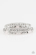 Load image into Gallery viewer, Paparazzi Babe-alicious - Silver Beads - Set of 4 Bracelets - $5 Jewelry with Ashley Swint