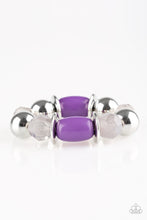 Load image into Gallery viewer, Paparazzi BAY After BAY - Purple - Faceted Beads - Stretchy Band Bracelet - $5 Jewelry With Ashley Swint