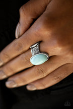 Load image into Gallery viewer, Paparazzi BEAD-To-Know Basis - Blue - White Rhinestone Silver Ring - $5 Jewelry With Ashley Swint