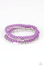 Load image into Gallery viewer, Paparazzi Blooming Buttercups - Purple Beads - Set of 4 Bracelets - $5 Jewelry With Ashley Swint