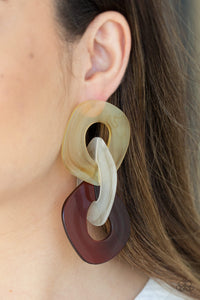Paparazzi Boardroom Babe - Multi - Acrylic Earrings - $5 Jewelry With Ashley Swint
