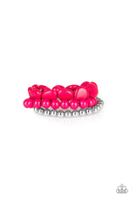 Load image into Gallery viewer, Paparazzi Color Venture - Pink - Set of 3 Bracelets - $5 Jewelry With Ashley Swint