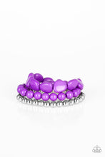 Load image into Gallery viewer, Paparazzi Color Venture - Purple - Set of 3 Bracelets - $5 Jewelry With Ashley Swint