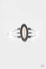 Load image into Gallery viewer, Paparazzi Desert Sage - White Stone - Cuff Bracelet - $5 Jewelry With Ashley Swint