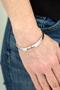 Paparazzi Every Day Is Mothers Day - Silver Cuff "Mother" Bracelet - Mom - $5 Jewelry with Ashley Swint