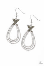 Load image into Gallery viewer, Paparazzi Fair FAME - Silver - Earrings - $5 Jewelry With Ashley Swint