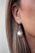 Load image into Gallery viewer, Paparazzi Lead Role - Silver - Pearly Pebbles - Hammered Silver Rings - Necklace and matching Earrings - $5 Jewelry with Ashley Swint
