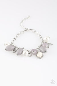 Paparazzi Love Doves - Silver Beading - Silver Bird and Feather Charms - Bracelet - $5 Jewelry with Ashley Swint