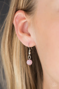 Paparazzi Love of My Life - Pink Moonstone - Heart Necklace & Earrings - $5 Jewelry With Ashley Swint