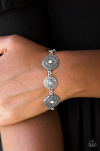 Load image into Gallery viewer, Paparazzi Malibu Magic - White Rhinestone - Silver Bracelet - $5 Jewelry With Ashley Swint