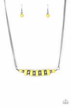 Load image into Gallery viewer, Paparazzi On Mountain Time - Yellow Beading - Double Strand Chain - Necklace and matching Earrings - $5 Jewelry With Ashley Swint