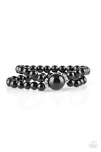 Load image into Gallery viewer, Paparazzi Romantic Redux - Black Bead Rhinestones - Bracelet - $5 Jewelry with Ashley Swint