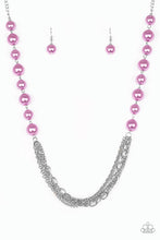 Load image into Gallery viewer, Paparazzi Runaway Bridesmaid - Purple Pearls - Necklace &amp; Earrings - $5 Jewelry With Ashley Swint