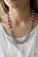 Load image into Gallery viewer, Paparazzi Runaway Bridesmaid - Purple Pearls - Necklace &amp; Earrings - $5 Jewelry With Ashley Swint