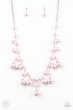 Load image into Gallery viewer, Paparazzi Soon To Be Mrs. - Pink - Necklace &amp; Matching Earrings - Fashion Fix Exclusive February 2019 - $5 Jewelry With Ashley Swint