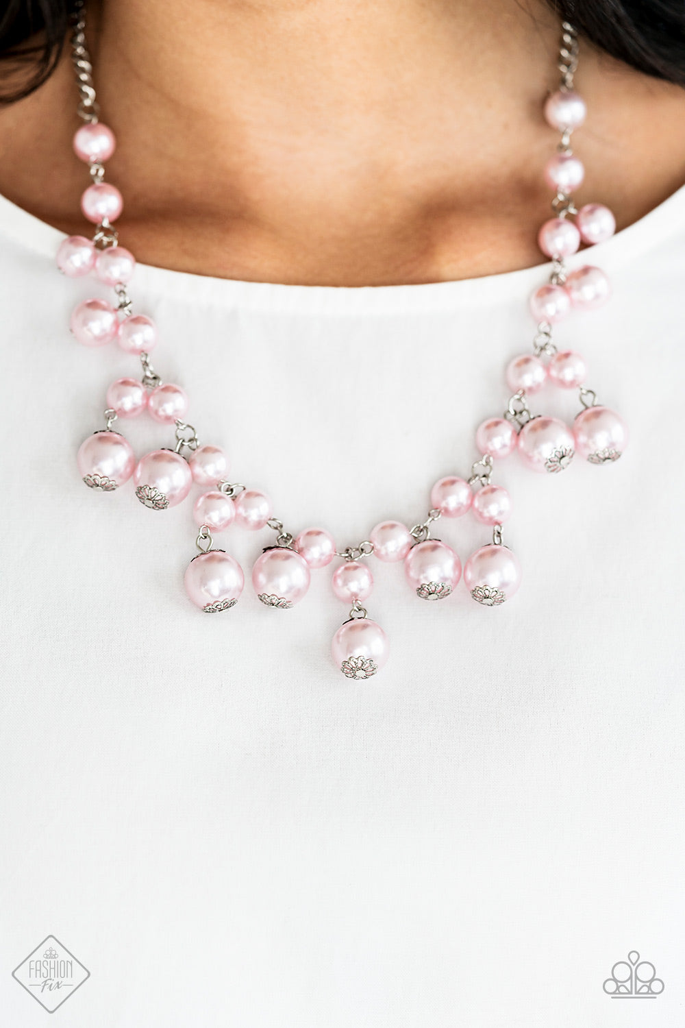 Paparazzi Soon To Be Mrs. - Pink - Necklace & Matching Earrings - Fashion Fix Exclusive February 2019 - $5 Jewelry With Ashley Swint