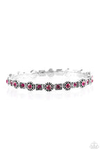 Load image into Gallery viewer, Paparazzi Spring Inspiration - Pink Rhinestones - Whimsical Bangle Bracelet - $5 Jewelry With Ashley Swint