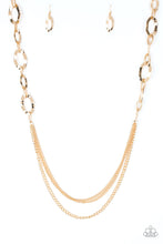 Load image into Gallery viewer, Paparazzi Street Beat - Gold - Necklace and matching Earrings - $5 Jewelry With Ashley Swint