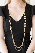 Load image into Gallery viewer, Paparazzi Street Beat - Gold - Necklace and matching Earrings - $5 Jewelry With Ashley Swint