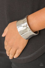 Load image into Gallery viewer, Paparazzi Urban Uptrend - Silver - Bold Cuff - Bracelet - $5 Jewelry with Ashley Swint
