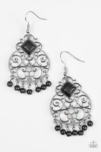 Load image into Gallery viewer, Paparazzi Western Wonder - Black Stone - Rhinestone Earrings - $5 Jewelry With Ashley Swint