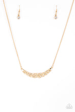 Load image into Gallery viewer, Paparazzi Whatever Floats Your YACHT- Gold - White Rhinestones Necklace &amp; Earrings - $5 Jewelry With Ashley Swint