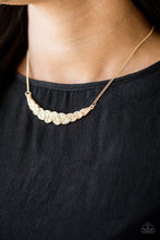 Load image into Gallery viewer, Paparazzi Whatever Floats Your YACHT- Gold - White Rhinestones Necklace &amp; Earrings - $5 Jewelry With Ashley Swint