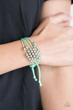 Load image into Gallery viewer, Paparazzi Without Skipping A BEAD - Green - Bracelet - $5 Jewelry With Ashley Swint