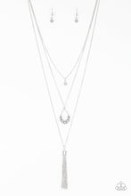 Load image into Gallery viewer, Paparazzi Be Fancy - Silver - Necklace &amp; Earrings - $5 Jewelry with Ashley Swint