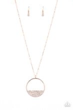 Load image into Gallery viewer, Paparazzi Bet Your Bottom Dollar - Rose Gold - Necklace &amp; Earrings - $5 Jewelry with Ashley Swint