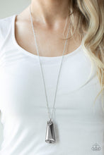 Load image into Gallery viewer, Paparazzi Empire State Elegance - Silver - Necklace &amp; Earrings - $5 Jewelry with Ashley Swint