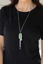 Load image into Gallery viewer, Paparazzi Its A Celebration - Green Beads - Silver Necklace &amp; Earrings - $5 Jewelry With Ashley Swint