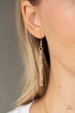 Load image into Gallery viewer, Paparazzi Land Of The Free - GOLD - Patriotic Necklace &amp; Earrings - $5 Jewelry with Ashley Swint