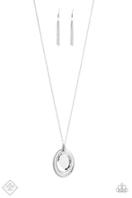 Load image into Gallery viewer, Paparazzi Metro Must-Have - White Gem - Silver Necklace - Fashion Fix / Trend Blend Exclusive August 2019 - $5 Jewelry With Ashley Swint