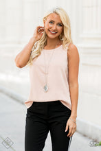 Load image into Gallery viewer, Paparazzi Metro Must-Have - White Gem - Silver Necklace - Fashion Fix / Trend Blend Exclusive August 2019 - $5 Jewelry With Ashley Swint