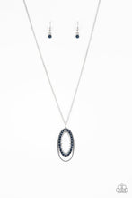 Load image into Gallery viewer, Paparazzi Money Mood - Blue Rhinestones - Necklace &amp; Earrings - $5 Jewelry With Ashley Swint