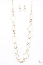Load image into Gallery viewer, Paparazzi Perfect MISMATCH - Gold - Necklace and matching Earrings - $5 Jewelry With Ashley Swint