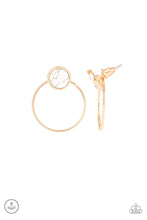 Load image into Gallery viewer, Paparazzi Simply Stone Dweller - Gold - Double Sided - Post Earrings - $5 Jewelry with Ashley Swint