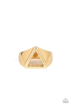 Load image into Gallery viewer, Paparazzi Trident - Gold - Thick Band - Men&#39;s Collection - Ring - $5 Jewelry with Ashley Swint