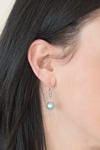 Load image into Gallery viewer, Paparazzi Blissfully Bridesmaid - Blue Pearls - Silver Necklace &amp; Earrings - $5 Jewelry With Ashley Swint