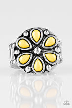 Load image into Gallery viewer, Paparazzi Color Me Calla Lily - Yellow Beads - Flower Ring - $5 Jewelry with Ashley Swint